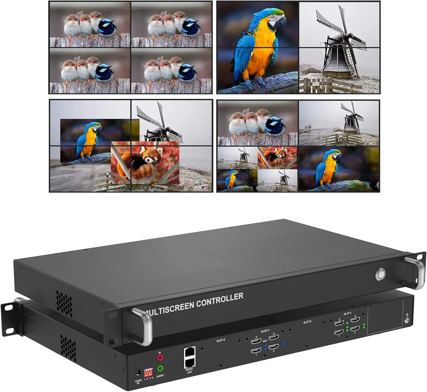 Бесшовный HDMI матричный коммутатор и процессор видеостены