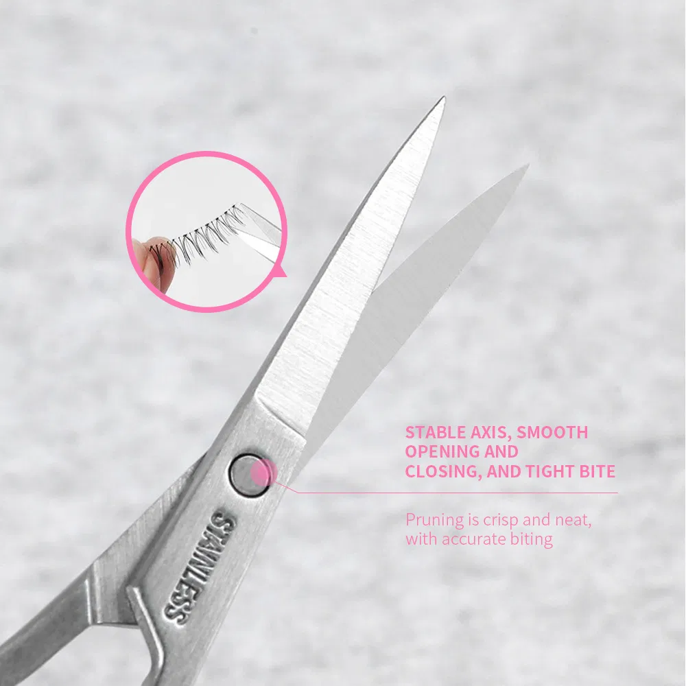 Durable Pointed Head Wholesale Makeup Nail Eyebrow Hair Cutting Fabric Barber Tailor Scissors for Eyelash
