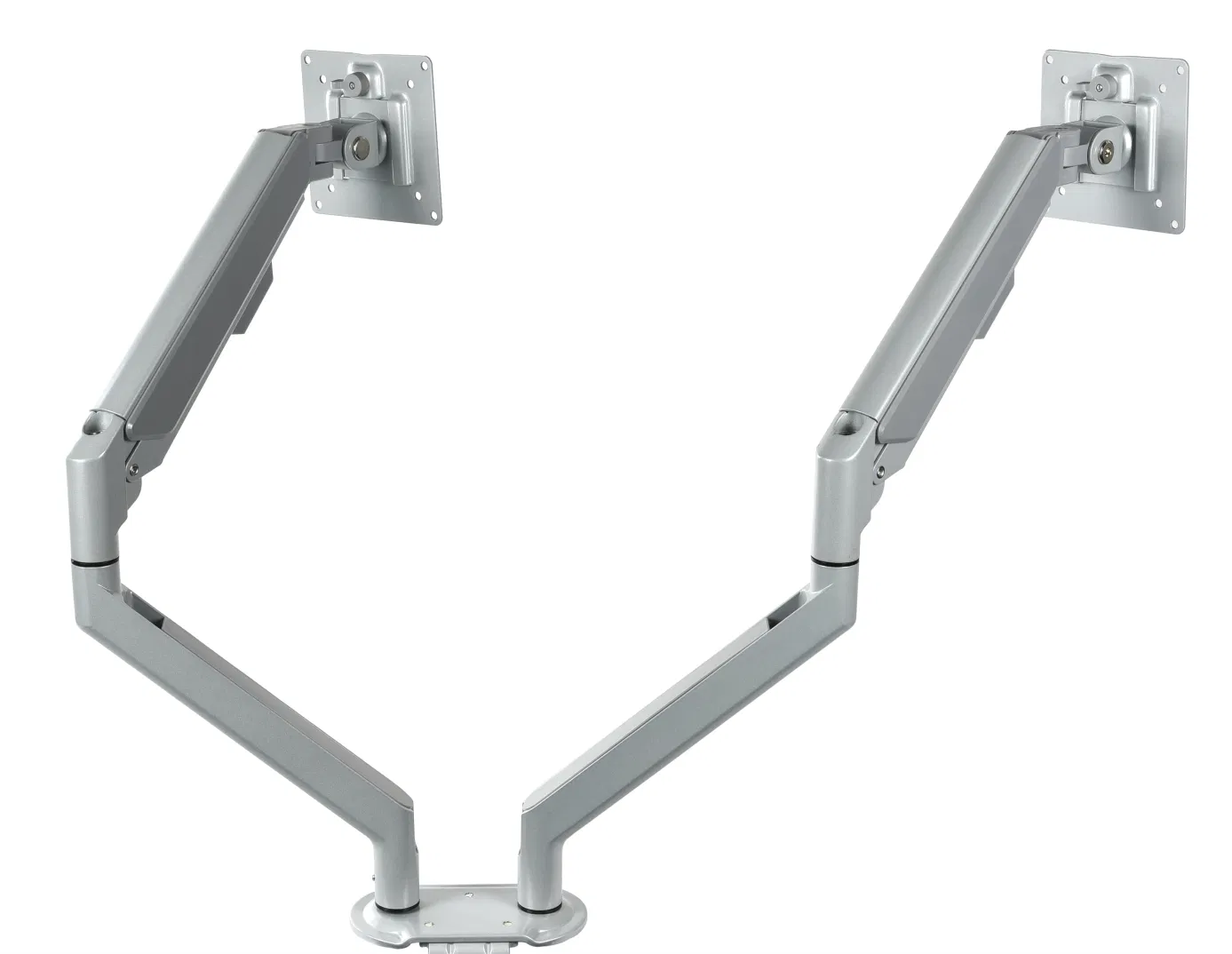 Газлифтовый кронштейн для двух мониторов с креплением на стол