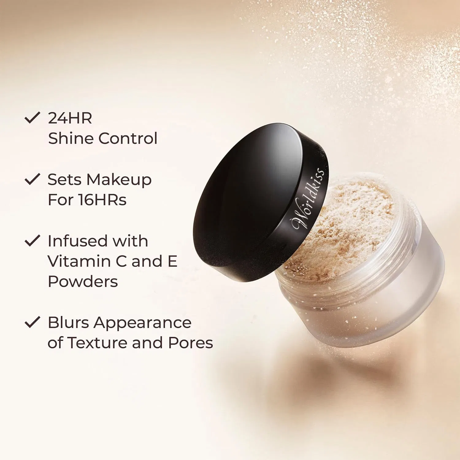 Translucent Loose Powder, 24-Hour Shine Control, Enriched with Vitamins C + E