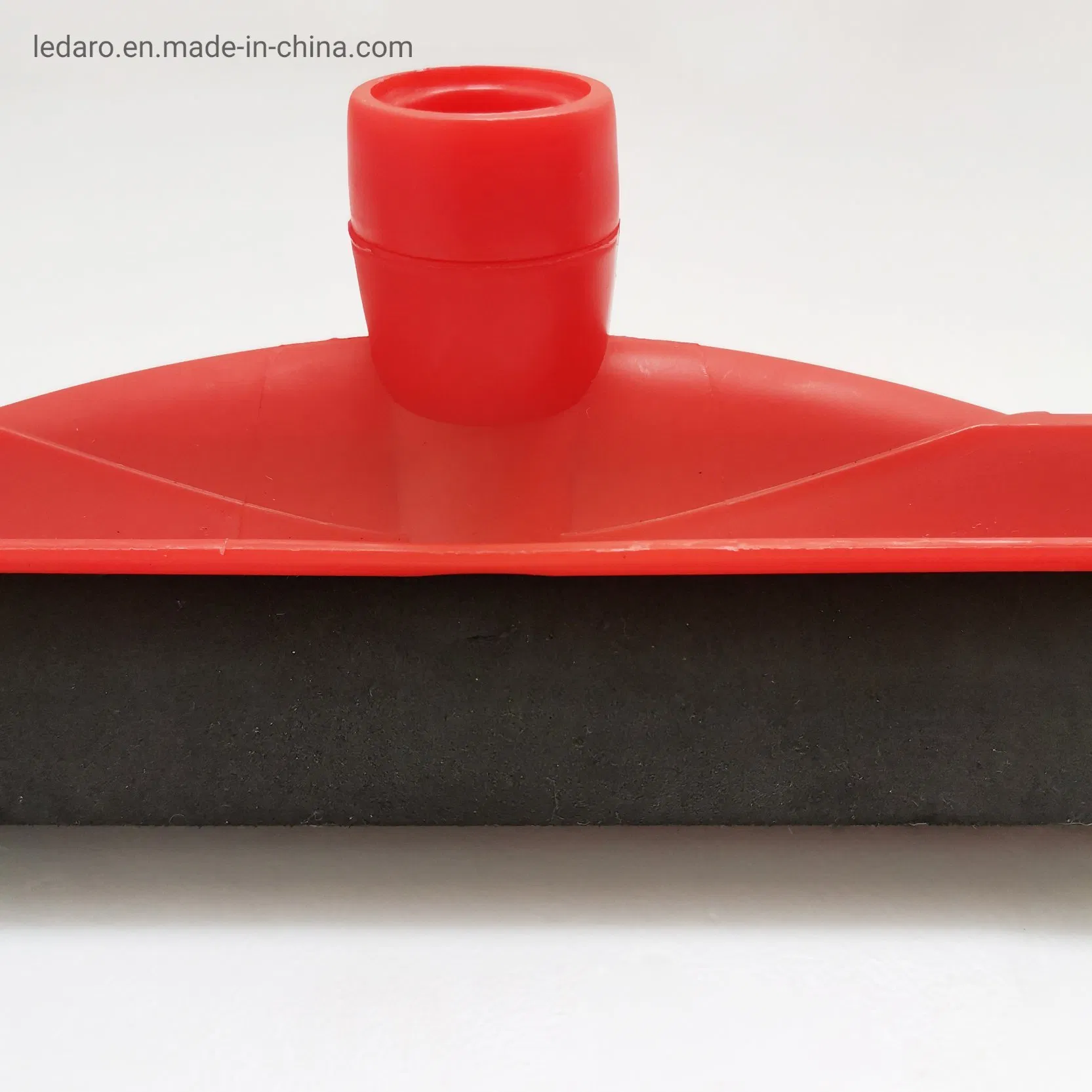 Soft Double Foam Rubber Floor Squeegee with Industrial Grade Plastic Frame 18" Length