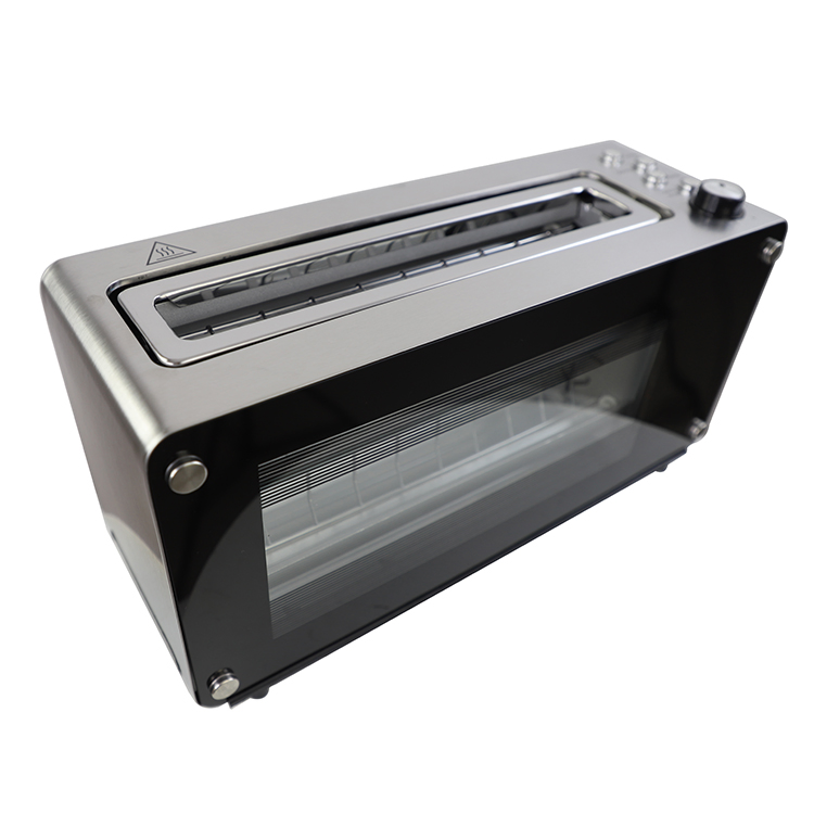 Whole Sale 2 Slices Toaster Automatic Fast Heating Household Breakfast Maker Bread Toaster with Visible Window