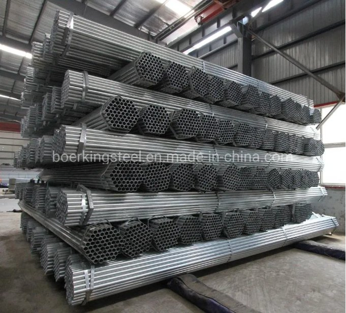Hot Dipped ASTM A500 S235jr S275jr S355jr Grb Pre-Galvanized Round Steel Ms Pipe