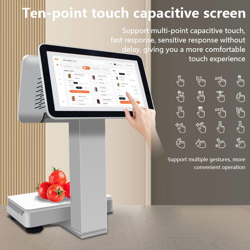 High Quality 15.6inch Win/Android POS System All in One Cash Register POS Payment Terminal Restaurant Kiosk Point of Sale System