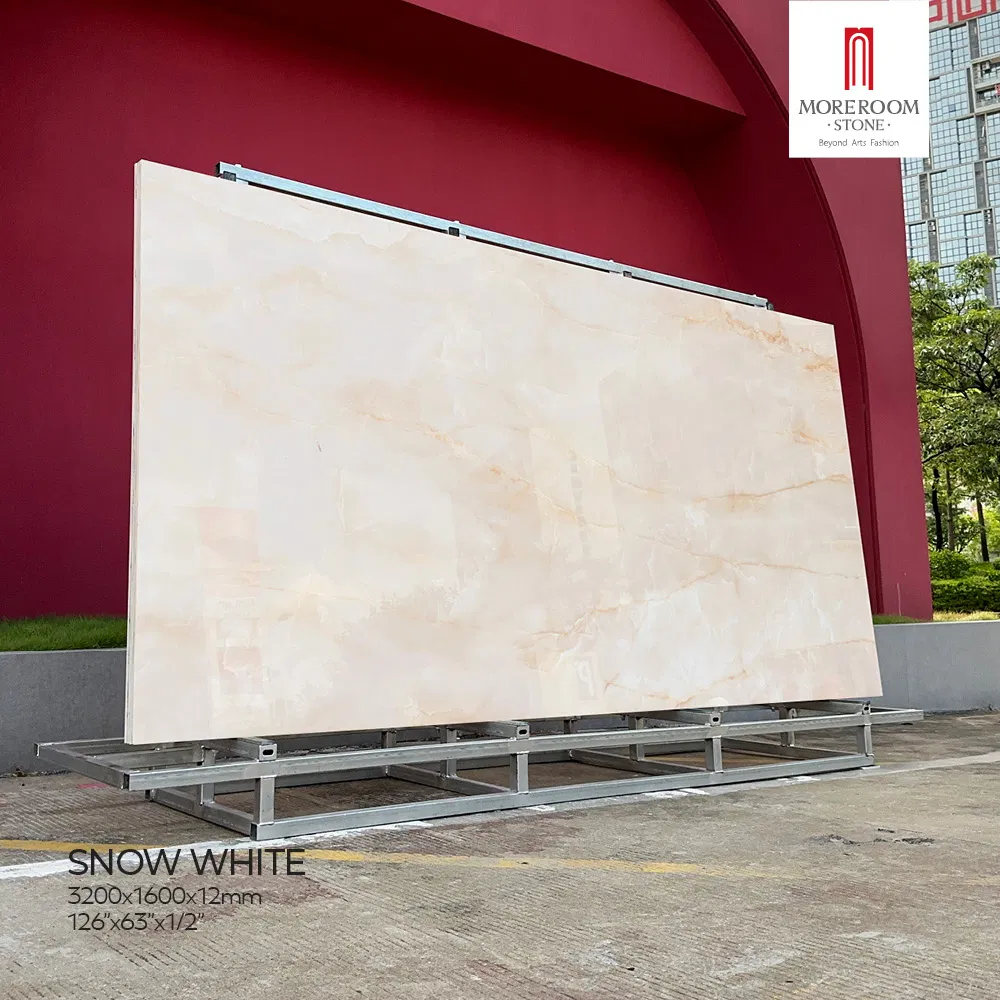 Professional Procurement Service Agate Glass Snow White Slabs