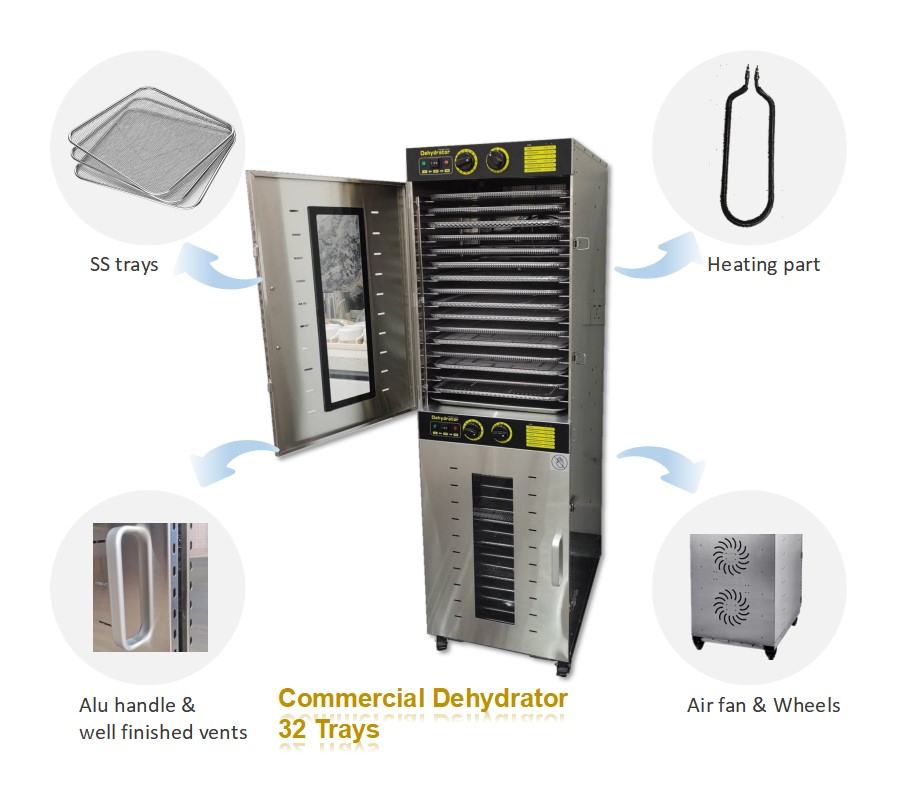 Two Individual Rooms Fruit Dryer Commercial Food Dehydrator