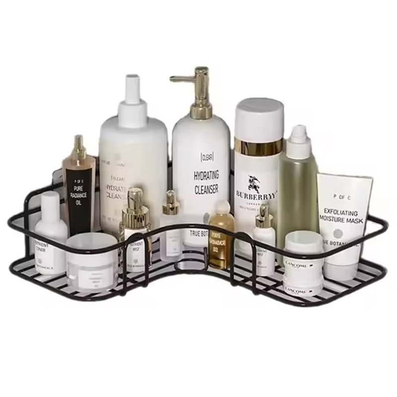 Household High Quality Bathroom Corner Wall Mount Basket Shelves Storage Organizer