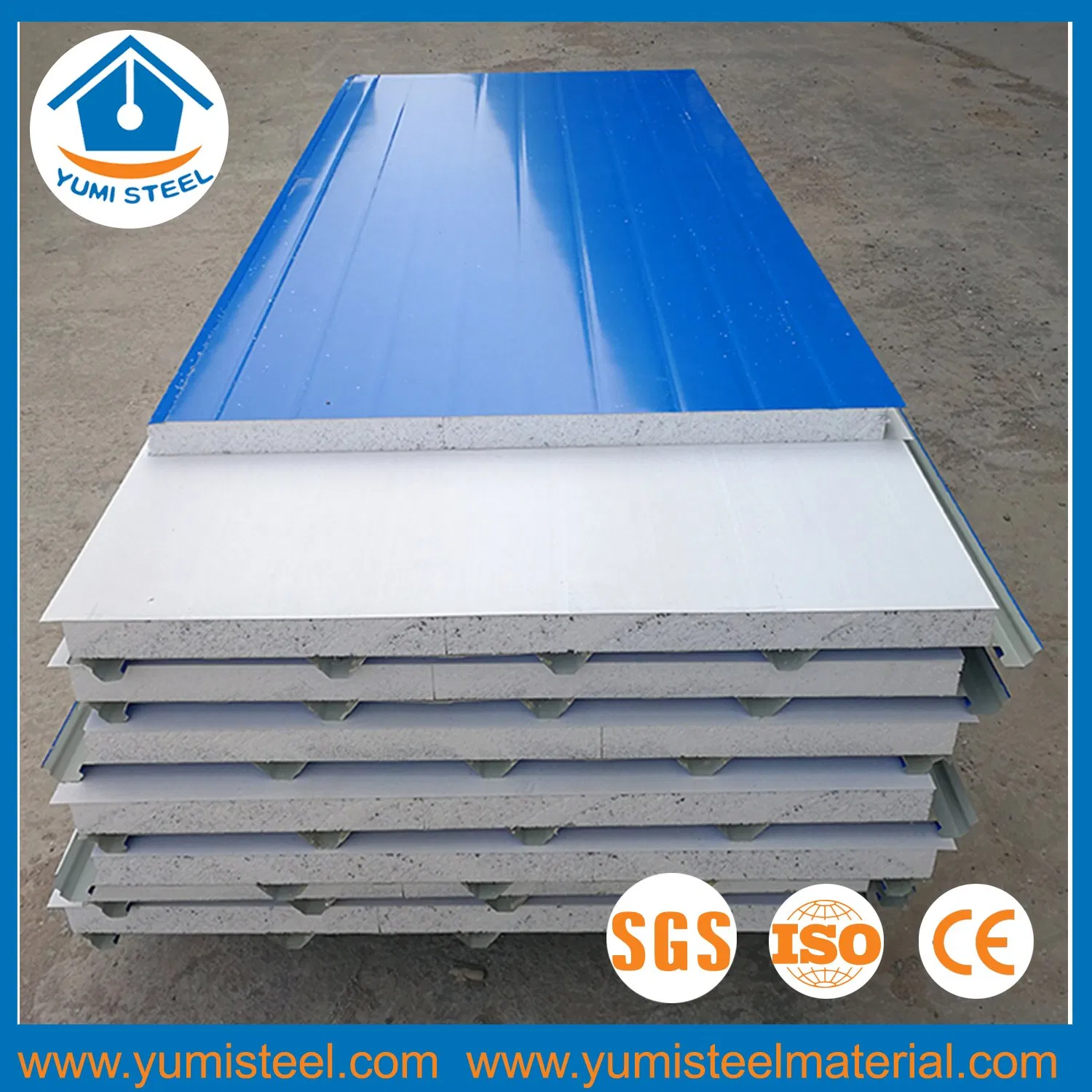 EPS Sandwich Panel Fireproof Heat& Thermal Insulation for Wall/Roof