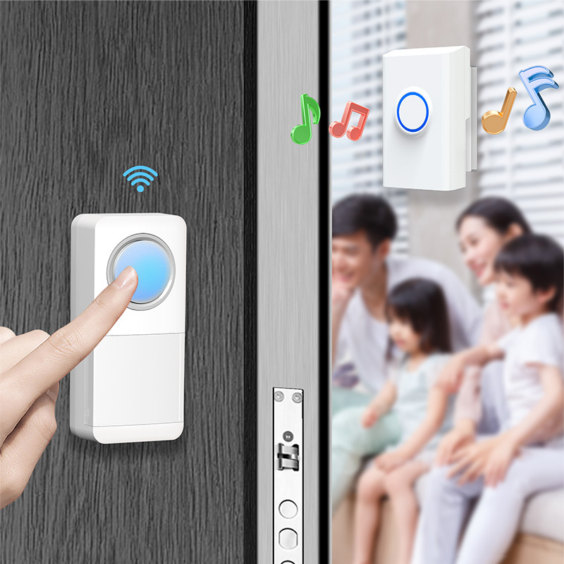 LED Cheap Long Distance Battery Wireless Doorbell