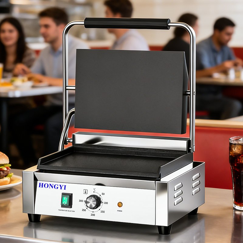 Anti-Rust Electric Griddle Steak Plate Furnace for Coastal Seafood Restaurant