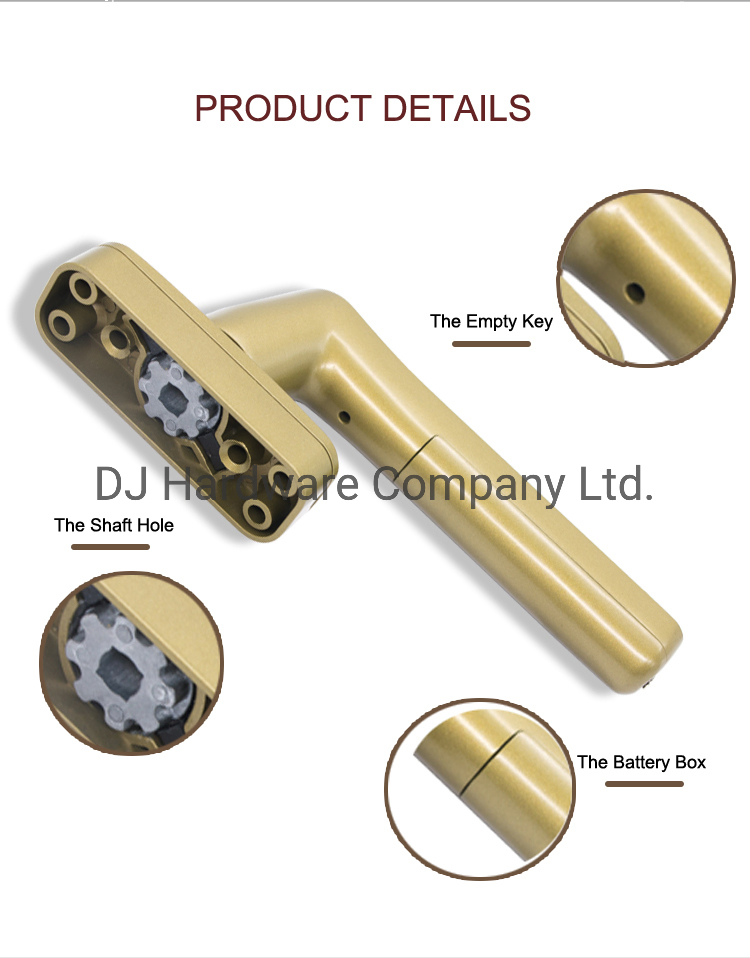 Smart Fingerprint Window Lock Zinc Alloy Electronic Fingerprint Handle Lock