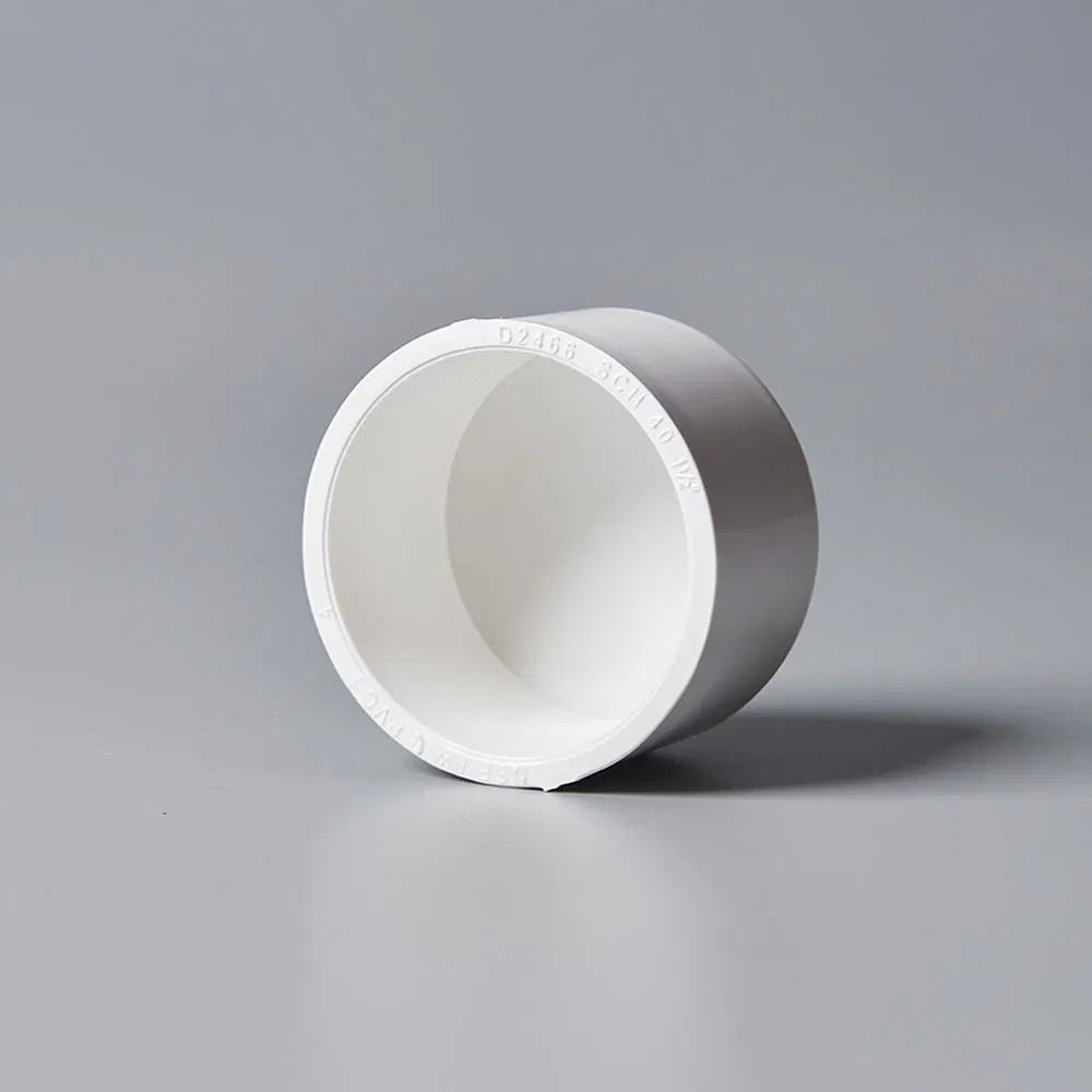 ASTM D2466 Sch40 PVC Water Pipe End Cap