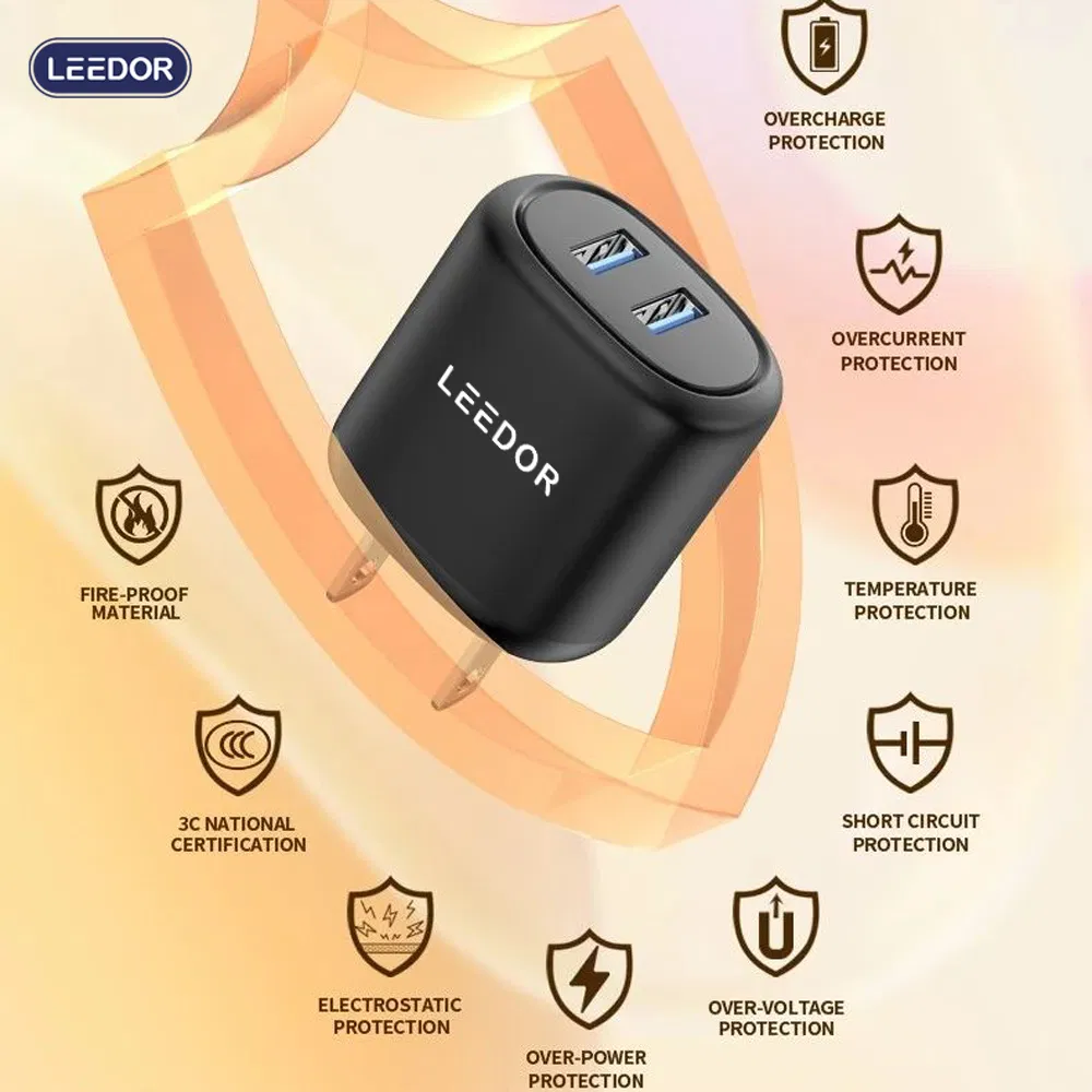 Dual USB-a QC3.0 Fast Charger for All Mobilephone Quick Charge Power Adapter - Wholesale Bulk Order