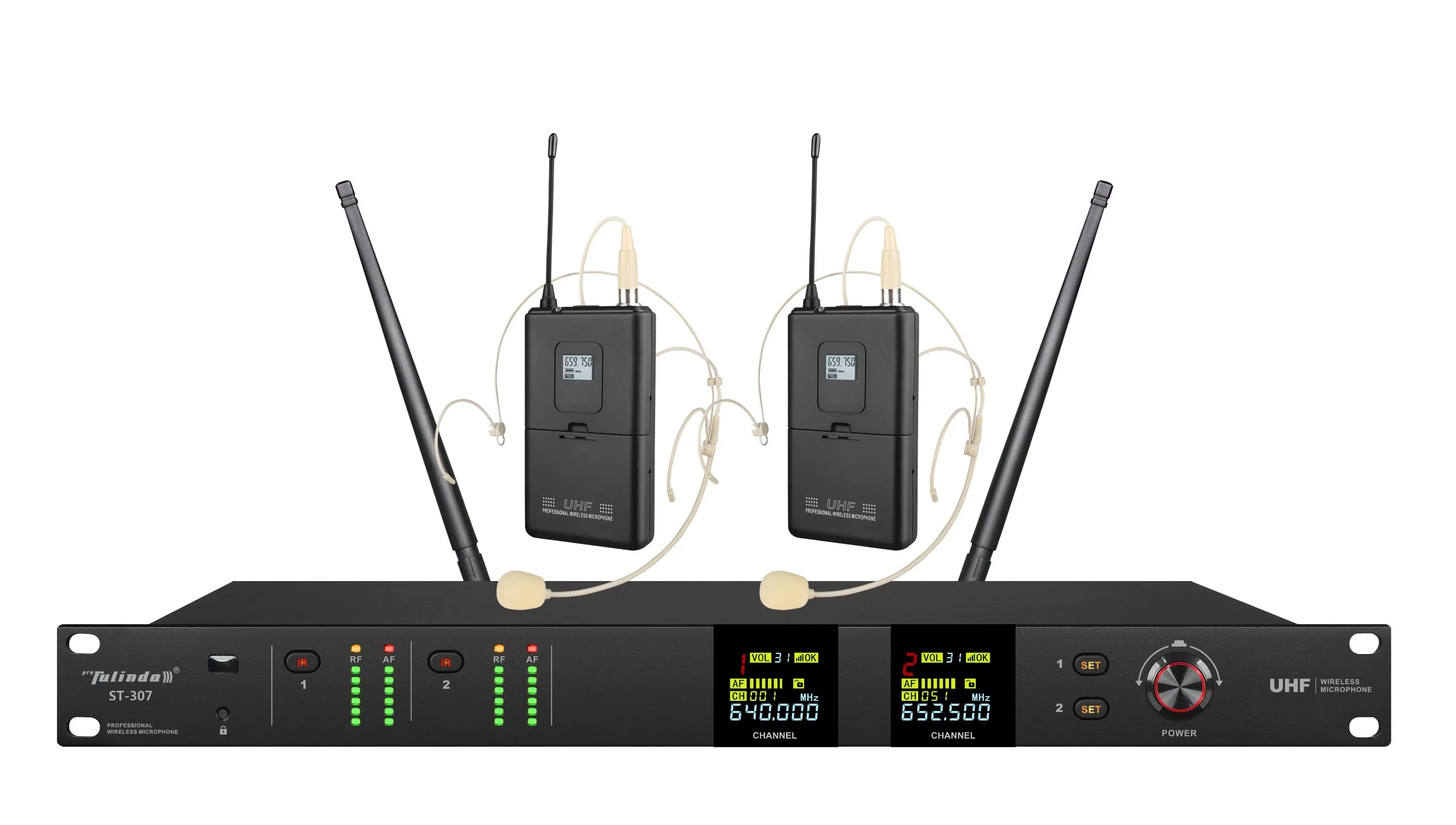 Беспроводной микрофон ST-307 с панелью управления