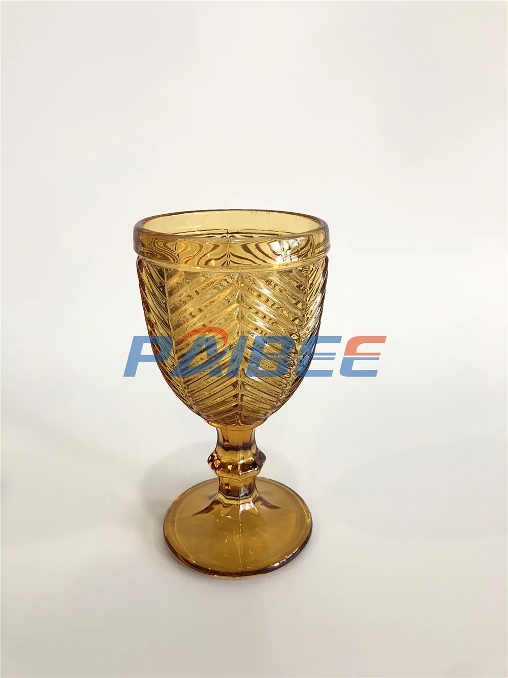 Embossed Hand Pressed Colored Glassware Drinking Wine Glasses