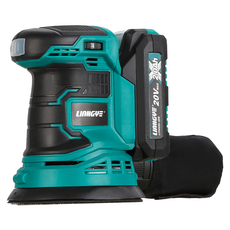 Liangye Battery Operated Woodworking Tools 20V 5 Inch Cordless Orbital Sander