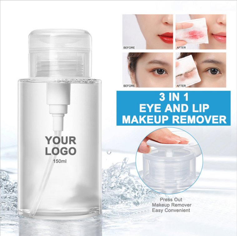 150ml Makeup Remover Clear Vegan and Cruetly Free Custom Logo Gentle and Effective Wholesale Makeup Romover