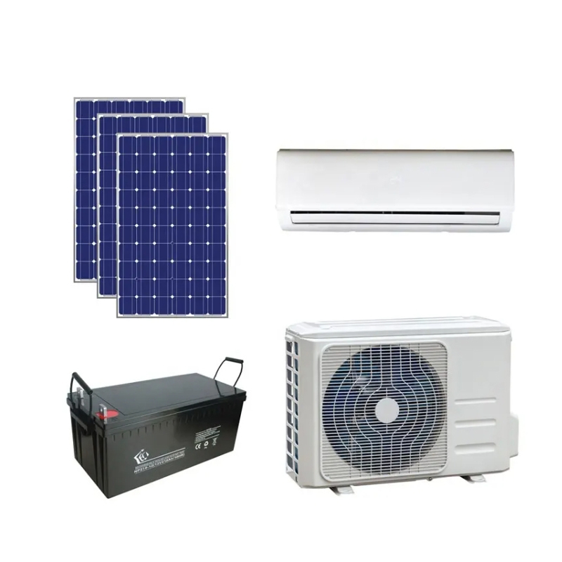 12000BTU Wall Mounted High Power Rate Battery Storage Solar Air Conditioner off Grid Battery Storage with Solar Power System