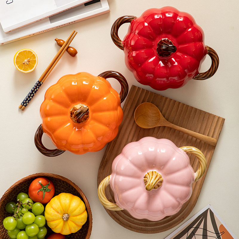 Promotion New Design Ladle Multicolor Harvest Gatherings Pumpkin Tureen