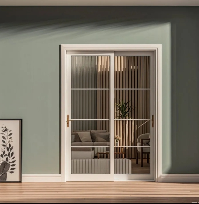 Раздвижные двери из UPVC для террасы с большой площадью остекления