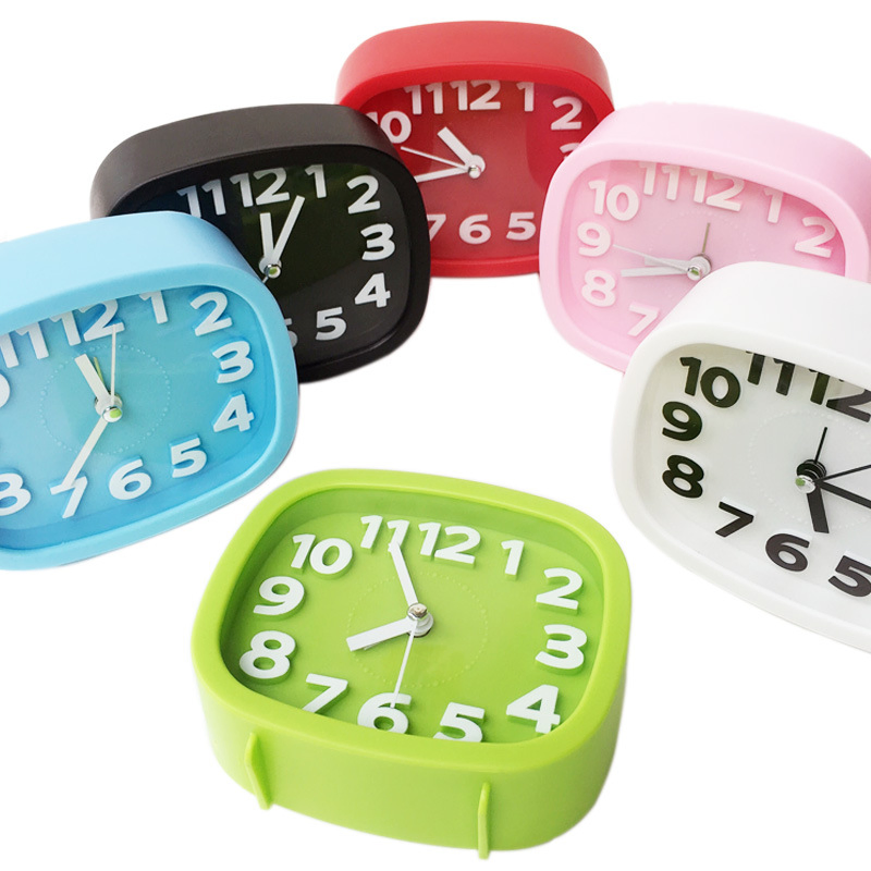 Mini Portable Alarm Clock Cartoon Creative Fashion Student Alarm Clock