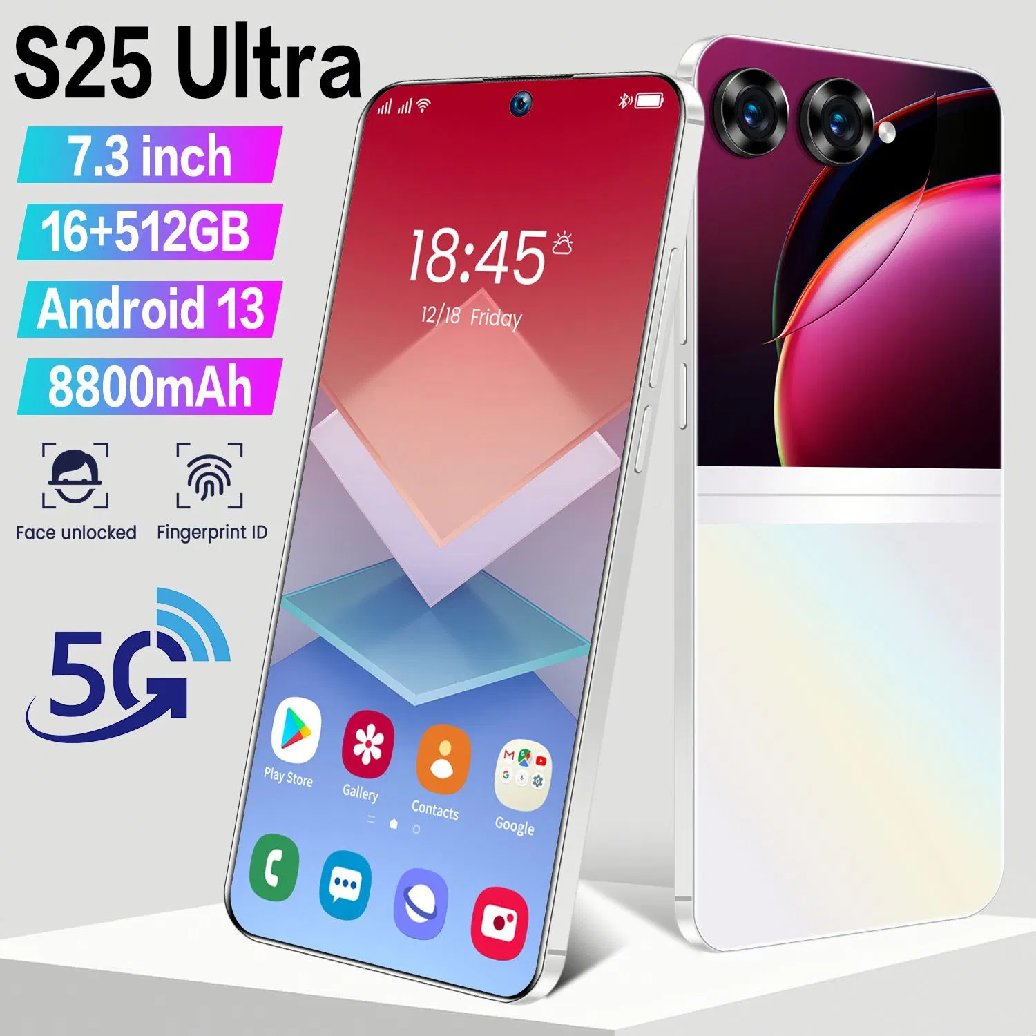 Смартфон Android с кнопкой, 5G, 16 ГБ ОЗУ, 1 ТБ ПЗУ