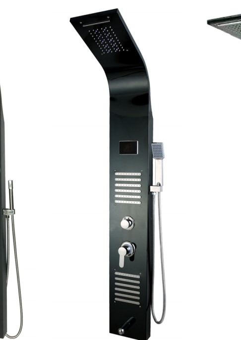 Ec-1028 High Quality Indoor Bathroom Black Multifunction Bathroom Shower Panel -22