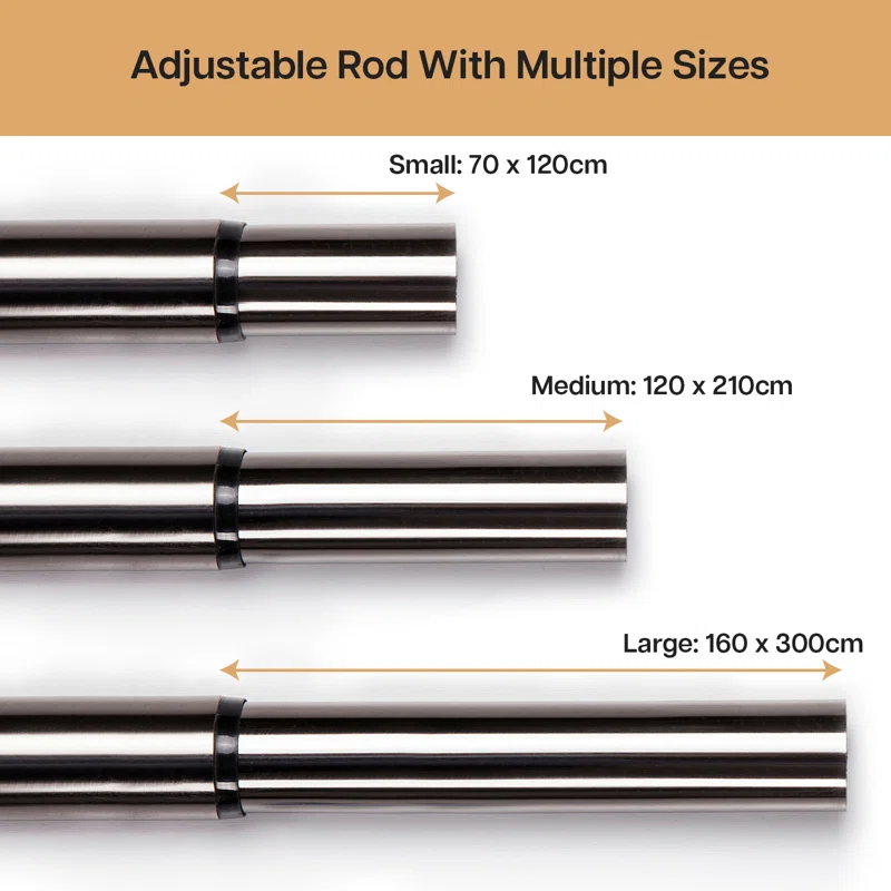 Online Sale Ceiling Mount Adjustable Curtain Rod and Finials Telescopic Rods