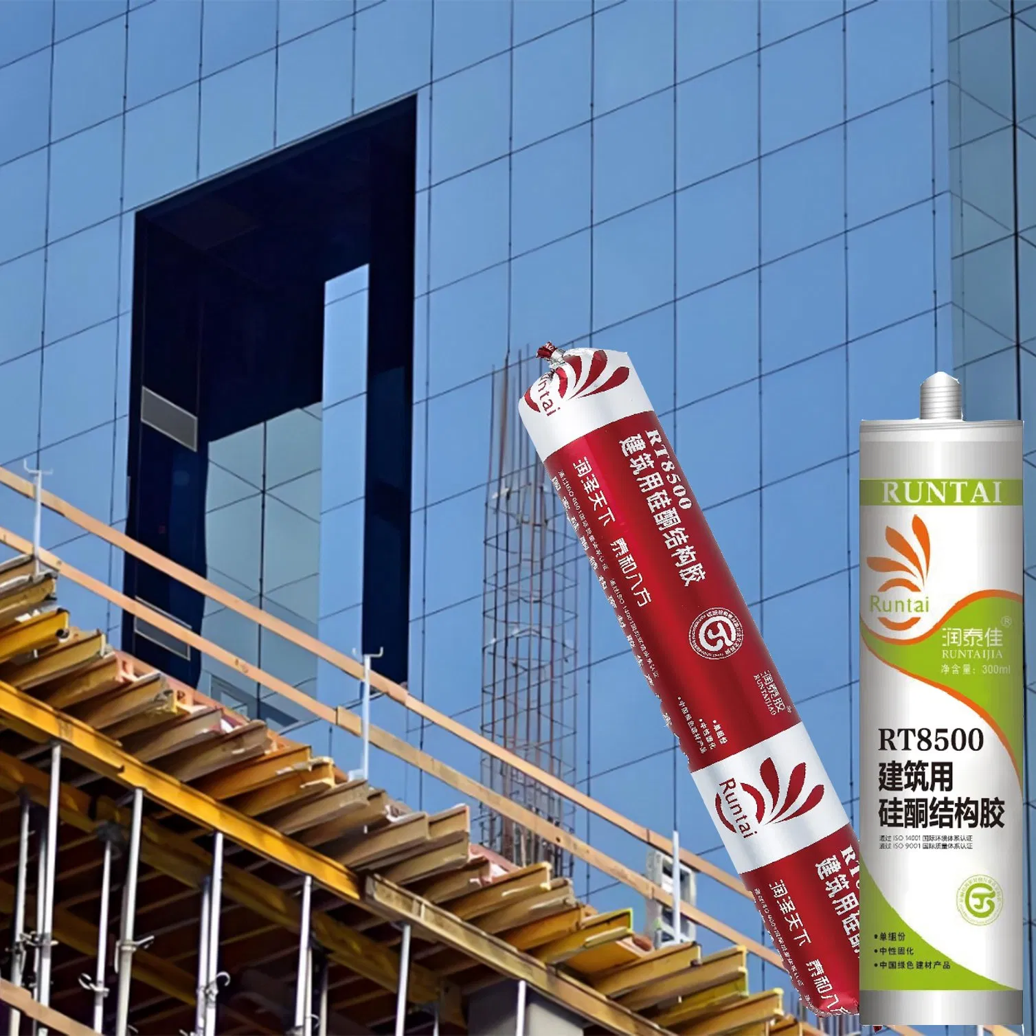 Runtai Designed for High Strength Bonding Structural Silicone Sealant in Curtain Wall