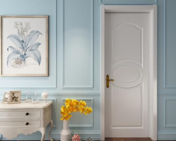 Premium Smooth Finish WPC Painting Door for Modern Homes