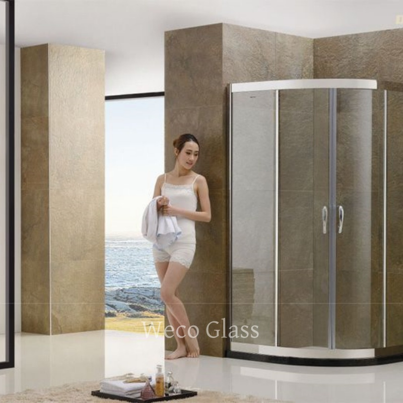 Tempered Clear, Acid, Figured Door Shower Room Shower Cabin Glass