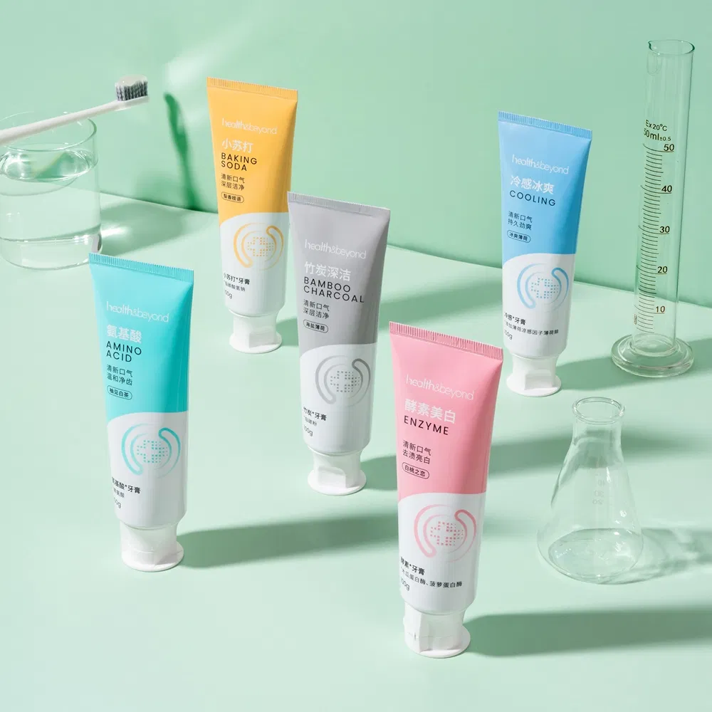 China Manufacturers Dentifrice Clear and Transparent Texture Whitening Freshens Breath Toothpaste