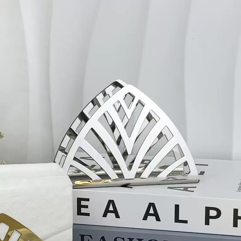 Creative Non-Standard Metal Stainless Steel Napkin Holder Paper Napkin Holder for Cafes and Restaurants