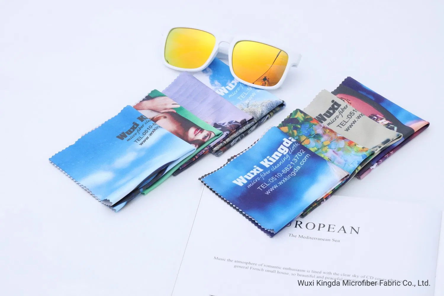 Custom Printing Logo Microfiber Glasses Lens Watch Cleaning Cloth