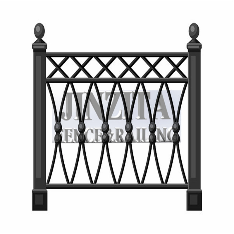 Wrought Iron Balcony Railing Forged Steel Railing Balustrade