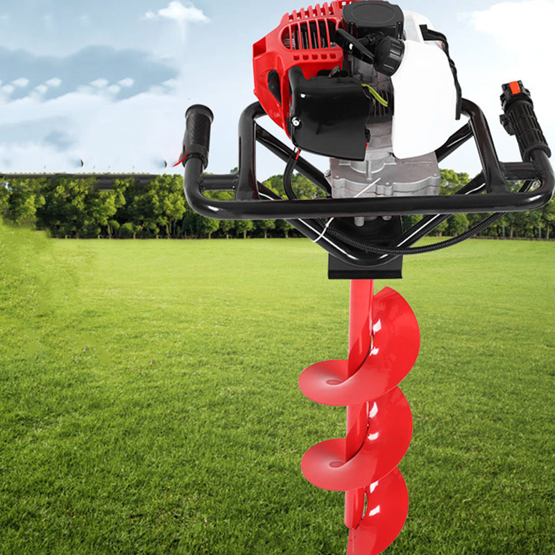 Factory Price High Power Small Ground Gasoline 2-Stroke 52cchole Punching Machine