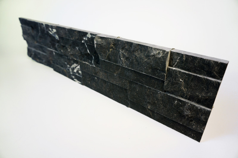 Black Marble Slate Culture Stacked Stone Textures Ledge Stone for Walls