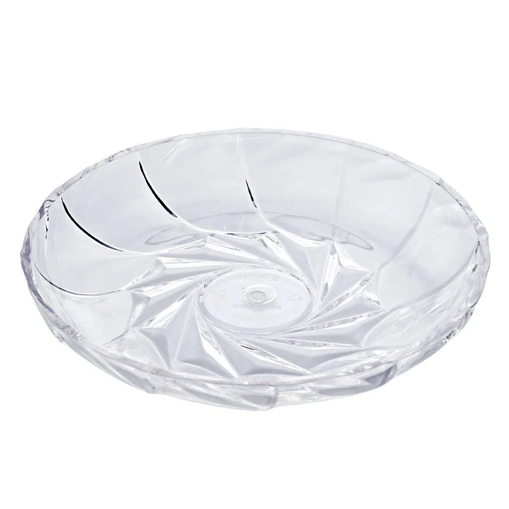 Plastic Fruit Plate - Minimalist Spiral Stackable Tray for Restaurants