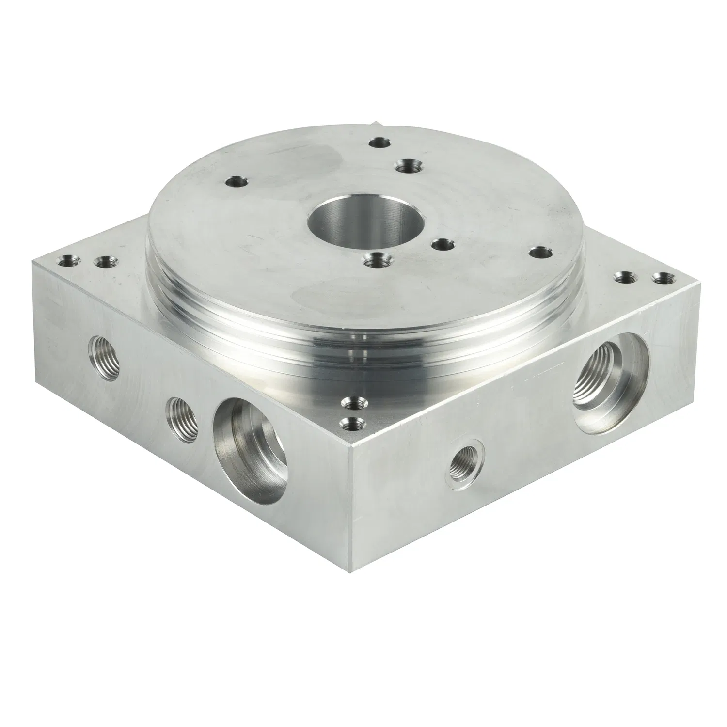 Flow Control Valve Body Aluminum Manifold