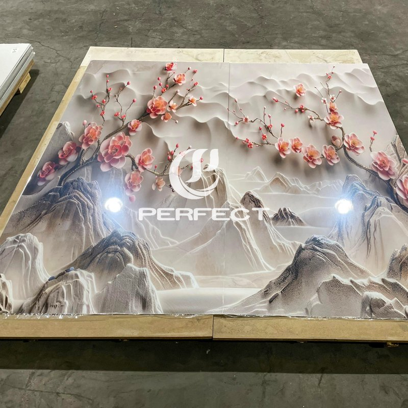 Waterproof Easy Clean PVC Marble Sheet Modern Stylish Stone Look Low Maintenance Sheet for Kitchen Backsplash Bathroom Vanity Wall Decoration