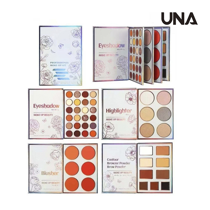 Professional Makeup Vegan Cruelty-Free Palette 45 Colors Notebook Highlighter Blush Cream Lipstick Eye Shadow Powder Powder