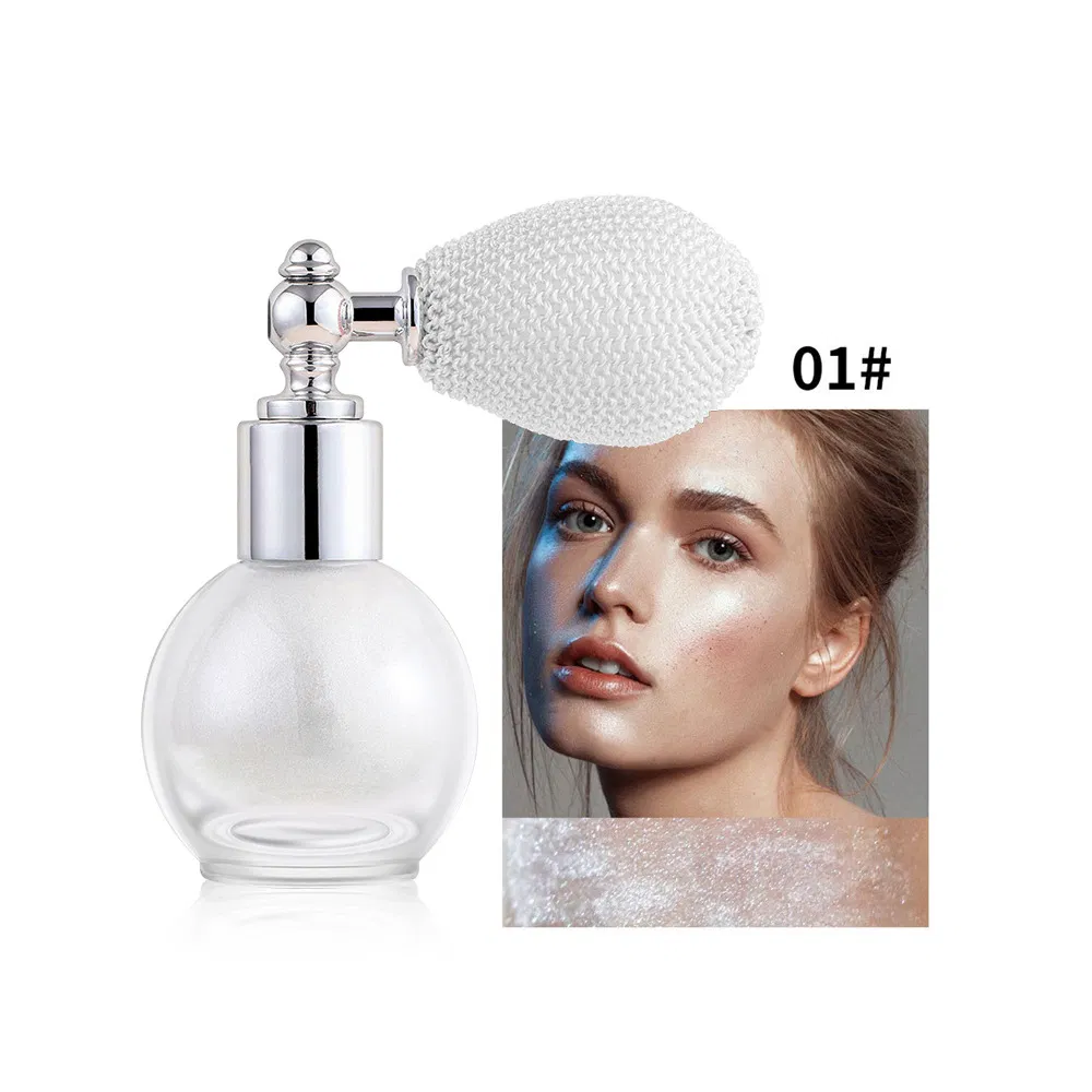 Pearlescent Hair Setting Powder Glitter Bridal Body Contouring Powder and Skin Powder Highlighter Spray