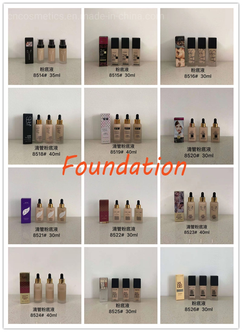 Best Sale Full Concealer Waterproof Cosmetic Control Oil Foundation Liquid Foundation