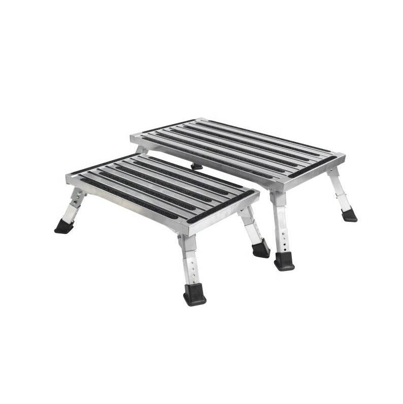 Warehouses Aluminum Folding Working Platform Bench Ladder