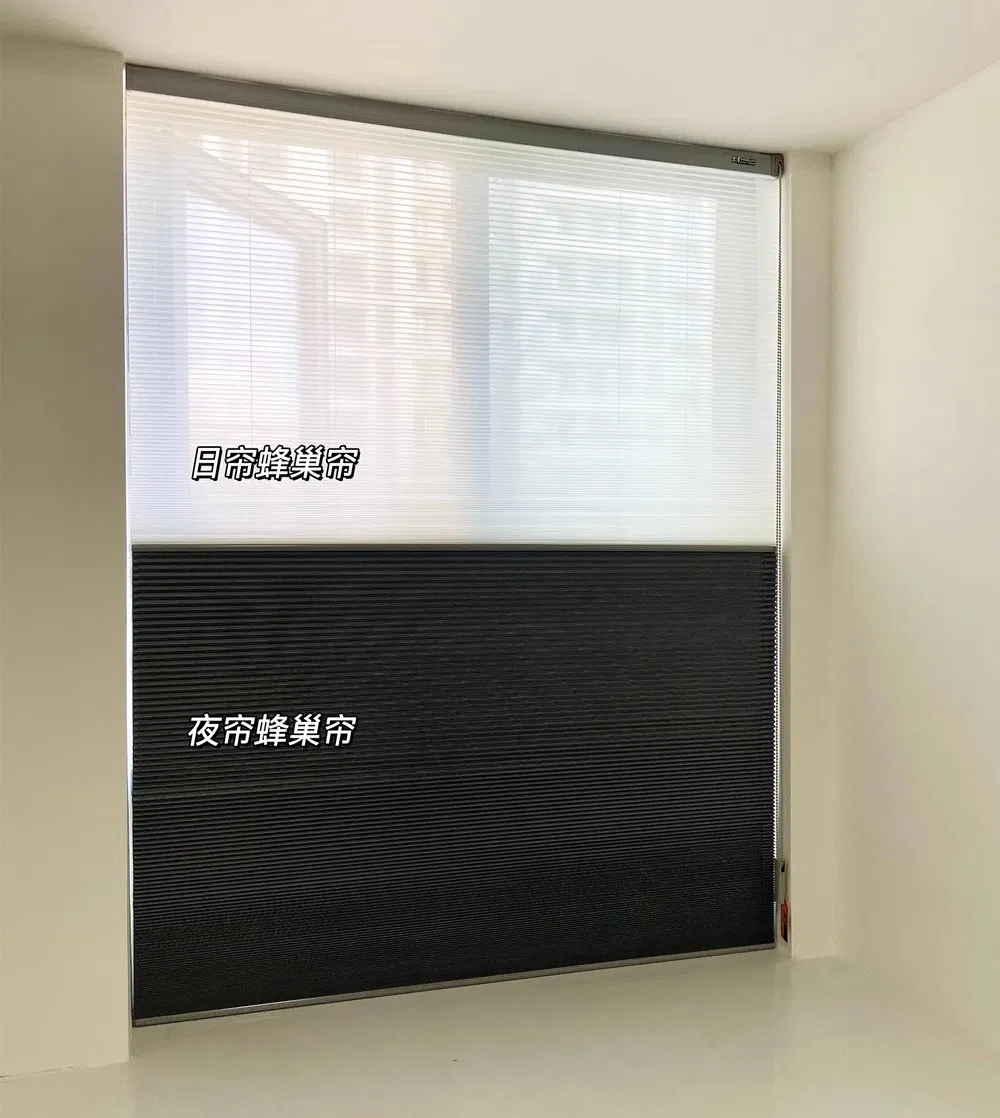 Motorized Electric Cellular Shade Day and Night Cordless Automatic Cellular Honeycomb Blinds