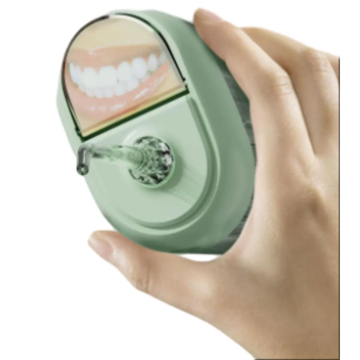 New Portable Electric Tongue Coating Cleaning Orthodontic Folding Electric Water Floss