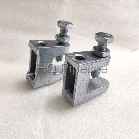 Light/Heavy Style Strut Pipe Clamps for Supporting Channel