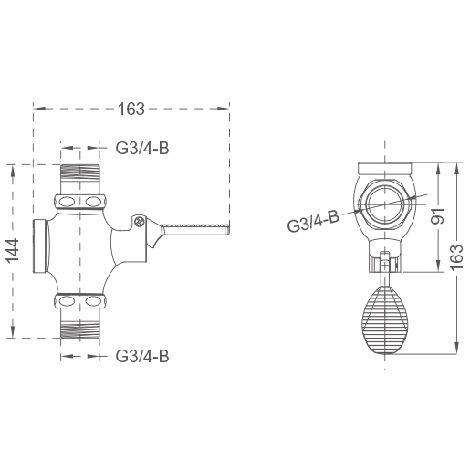Polished Brass Toilet Flush Valve Durable Pedal Touchless Flush Valve Convenient