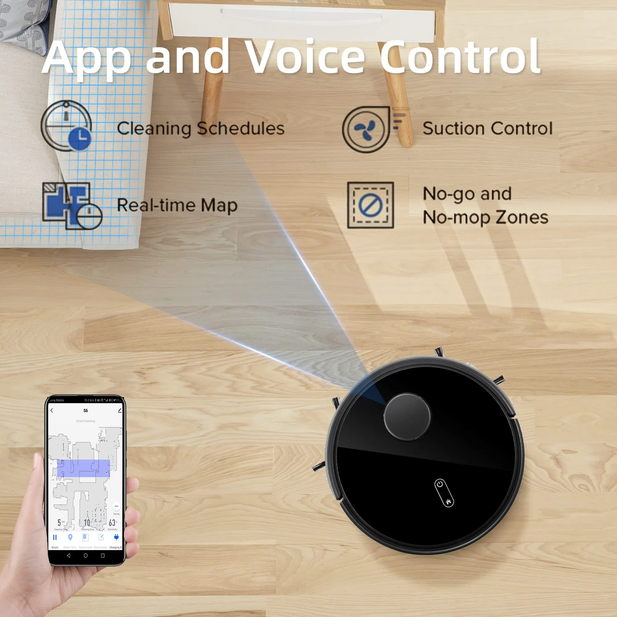 High Quality Hot ODM Laser Strong Multiple-Floor Mapping Robot Vacuum Cleaner