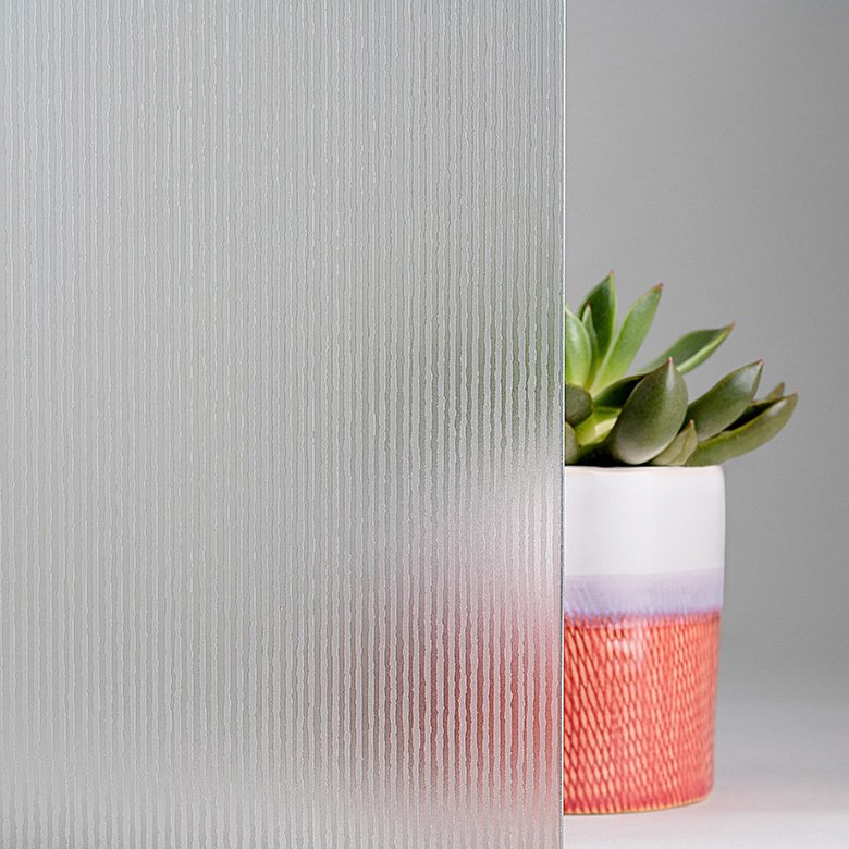 3/4/5/6/8/10/12mm Linen Satin Acid Etched Glass